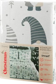 VIANOČNÉ RENFORCÉ OBLIEČKY DWARF 160X200 CM, 2 KS 70X80 CM VZOROVANÉ