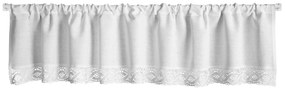 KRÁTKA ZÁCLONA NA PÁSKE VINCE 150X30 CM BIELA