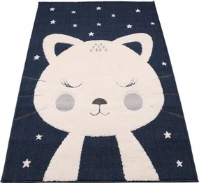 Koberec SKANDI KIDS A1096A modrý / krémový