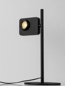 LED stmievateľná bielo-čierna stolná lampa Kedros