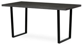 Autronic BONTEC Jedálenský stôl 160x80cm, lamino, sivý dub, HT-R5216 GREY Farba: Šedá