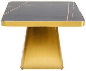 Miler príručný stolík zlatý 60x60 cm