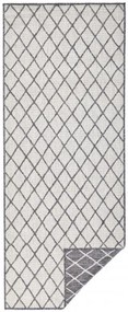 NORTHRUGS - Hanse Home koberce Kusový koberec Twin-Wendeteppiche 103118 grau creme – na von aj na doma - 80x250 cm