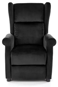 Polohovacie kreslo RELAXA čierne