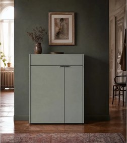 Šalviová zelená skrinka 82x102x22 cm Ameca – Germania