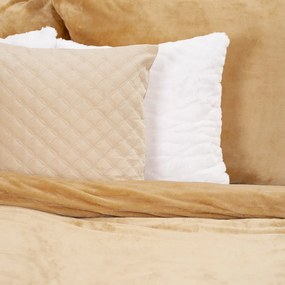 4home obliečky mikroflanel béžová, 140 x 200 cm, 70 x 90 cm