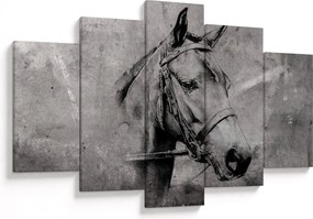 Obraz - Portrét koňa (150x105 cm)