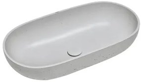 Umývadlo na dosku SAT Cemento 65x35 cm šedá bez prepadu CEM6535TS, 1 ks