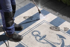 Hanse Home, Kusový koberec Twin Supreme 104143 Blue / Cream – na von aj na doma, 80x150, modrá, chodba / predsieň