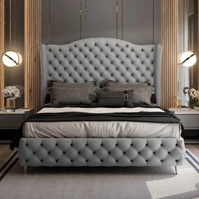 SAMSON 160X200 MANŽELSKÁ ČALÚNENÁ POSTEĽ CHESTERFIELD