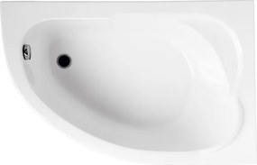 Polimat Akrylátová asymetrická vaňa Standard 130x85 L(R) AS POLIMAT-Farba: Biela, POLIMAT-Orientácia: Ľavá