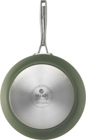 Elmich Nepriľnavá keramická Wok panvica Vital Ø 26 cm - olivovozelená