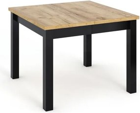 Vintino VIGO rozkladací jedálenský stôl 160-200 x 90 cm dub zlatý craft/čierny