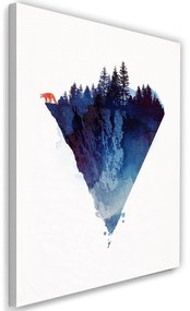 Gario Obraz na plátne Trojuholníkový les a líška - Robert Farkas Rozmery: 40 x 60 cm