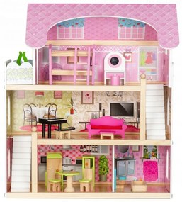 Eco Toys Rozprávkový drevený domček pre bábiky 4110