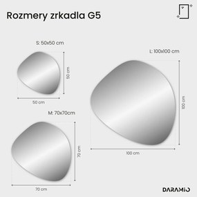 Atypické zrkadlo s LED osvetlením G5