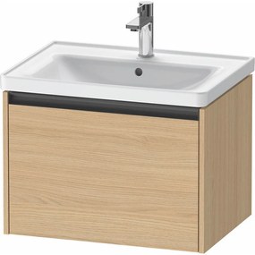 DURAVIT Ketho 2 závesná skrinka pod umývadlo, 1 zásuvka, 634 x 455 x 440 mm, dub prírodný, K25082030300000