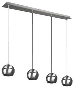 Trio - Luster na lanku FLETCHER 4xE14/40W/230V matný chróm