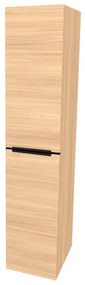 Mereo, Mereo Mailo, kúpeľňová skrinka vysoká 170 cm, čierne madlo, Multidecor, Dub Sand Barbera, MER-CN594LPBDSB1