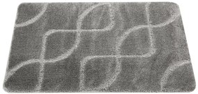 Kúpeľňový koberček Ivona sivý, línie