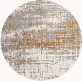 Umývateľný okrúhly žakárový koberec do interiéru/exteriéru Griff