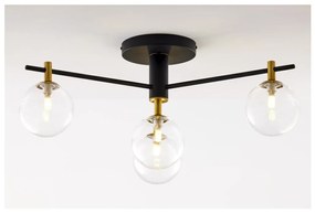 Jupiter 2034 - Prisadený luster FIGARO 4xG9/10W/230V čierna/zlatá/béžová/číra