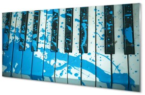 Sklenený obklad do kuchyne piano lak 125x50 cm