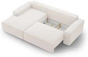 Béžová rozkladacia rohová pohovka (ľavý roh) Jodie – Micadoni Home