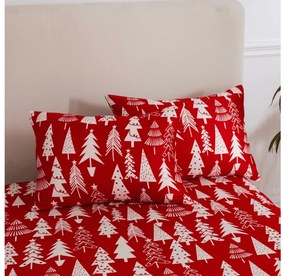 Plachta a obliečka na vankúš CHRISTMAS TREES Rozmer: 50 x 70 cm | 140 x 240 cm