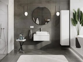 Mexen Orio, kúpeľňová skrinka 70 cm s hornou časťou, 1 zásuvka, biela matná, 91A10-07023-1-BFC01