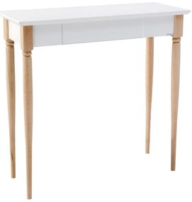 Biely pracovný stôl Ragaba Mamo, šírka 65 cm