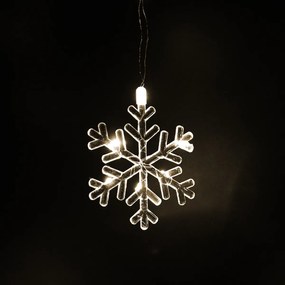 Svetelný vonkajší záves Snowflakes, 200x60cm, LED, teplá biela, časovač, 8 funkcií, na batérie, 200 cm