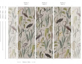 WALLCOLORS Calm Heron Beige wallpaper - tapeta POVRCH: Prowall Concrete