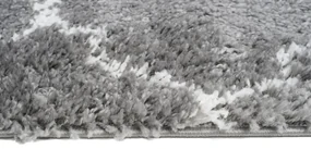 Huňatý šedý vzorovaný behúň Šírka: 100 cm | Dĺžka: 200 cm