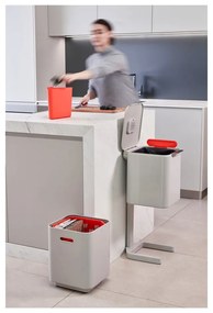 Krémovobiely kôš na triedený odpad Joseph Joseph Totem Compact, 40 l