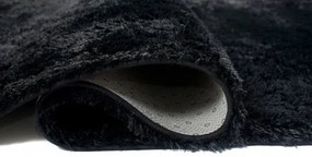 Koberec SILK čierny