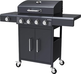 Plynový gril BestBerg BBBQ-28SB / 5 horákov / 14,4 kW / čierna