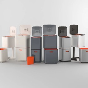 Grafitovosivý kôš na triedený odpad Joseph Joseph Totem Max, 60 l