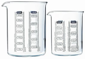 Pyrex Sada sklenených odmeriek 2 ks, 0,25 l + 0,5 l