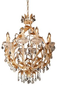 Gold rustic luxus krištáľ luster Ø65