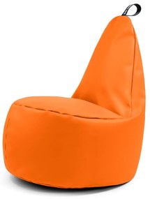 Oranžový sedací vak z imitácie kože Lull XL – So Soft?