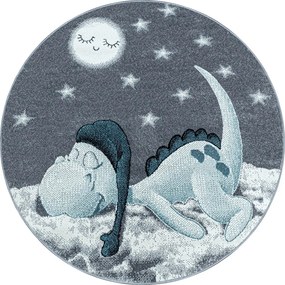 Modro-sivý detský koberec ø 120 cm Bambi – Ayyildiz Carpets