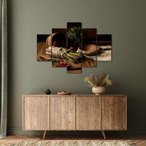 Obraz špargle na stole (150x105 cm)