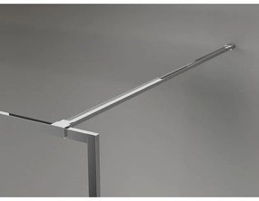 Mexen, Mexen Kioto-XF sprchová stena s rámom 70 x 202 cm, grafit 10 mm, chróm - 800-070-104-01-40-X