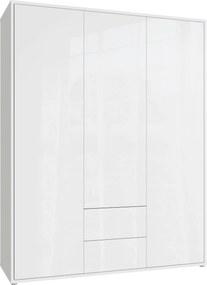 XXXLutz SKRIŇA S OTOČNÝMI DVERAMI, biela, biela s vysokým leskom, 169/214/60 cm Carryhome - Skrine - 00068701832B