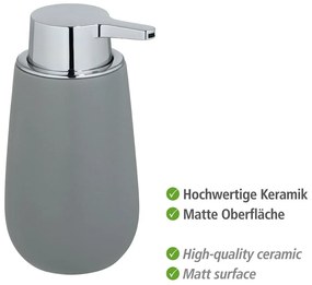 Sivý keramický dávkovač mydla 320 ml Badi – Wenko