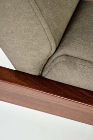 Dvojmiestna pohovka MILANO z masívu 120 cm olivová/orechová