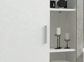 Obývacia stena Oli, biela/betón