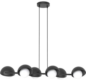 Luster na lanku BOOM 6xG9/8W/230V čierny