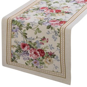GOBELÍNOVÝ BEHÚŇ NA STÔL ROSE 40X100 CM KVETY